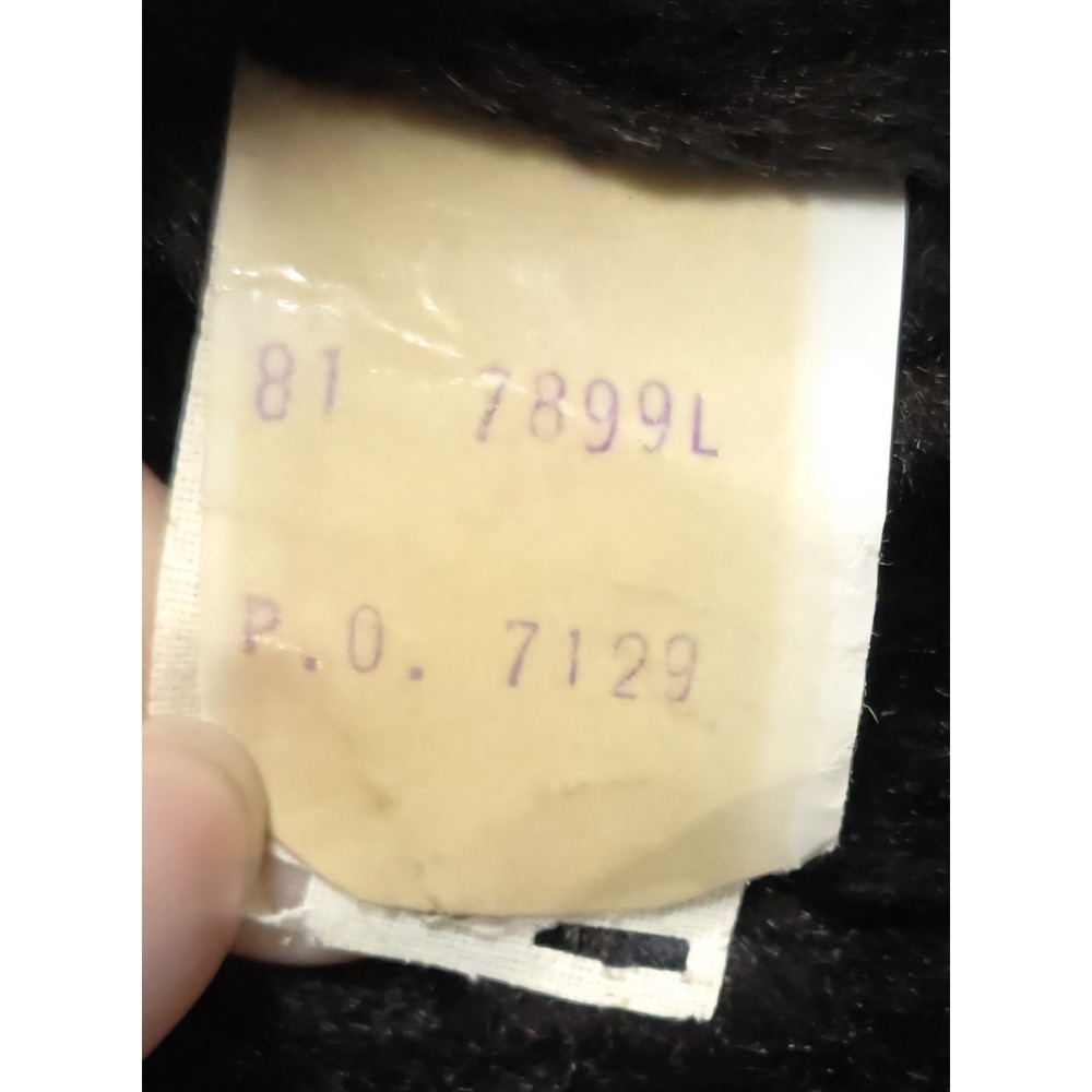 Vintage 70s Montgomery Ward MW Leather Coat 46 Tall Brown Car Coat Faux Fur Line - Picture 11 of 13